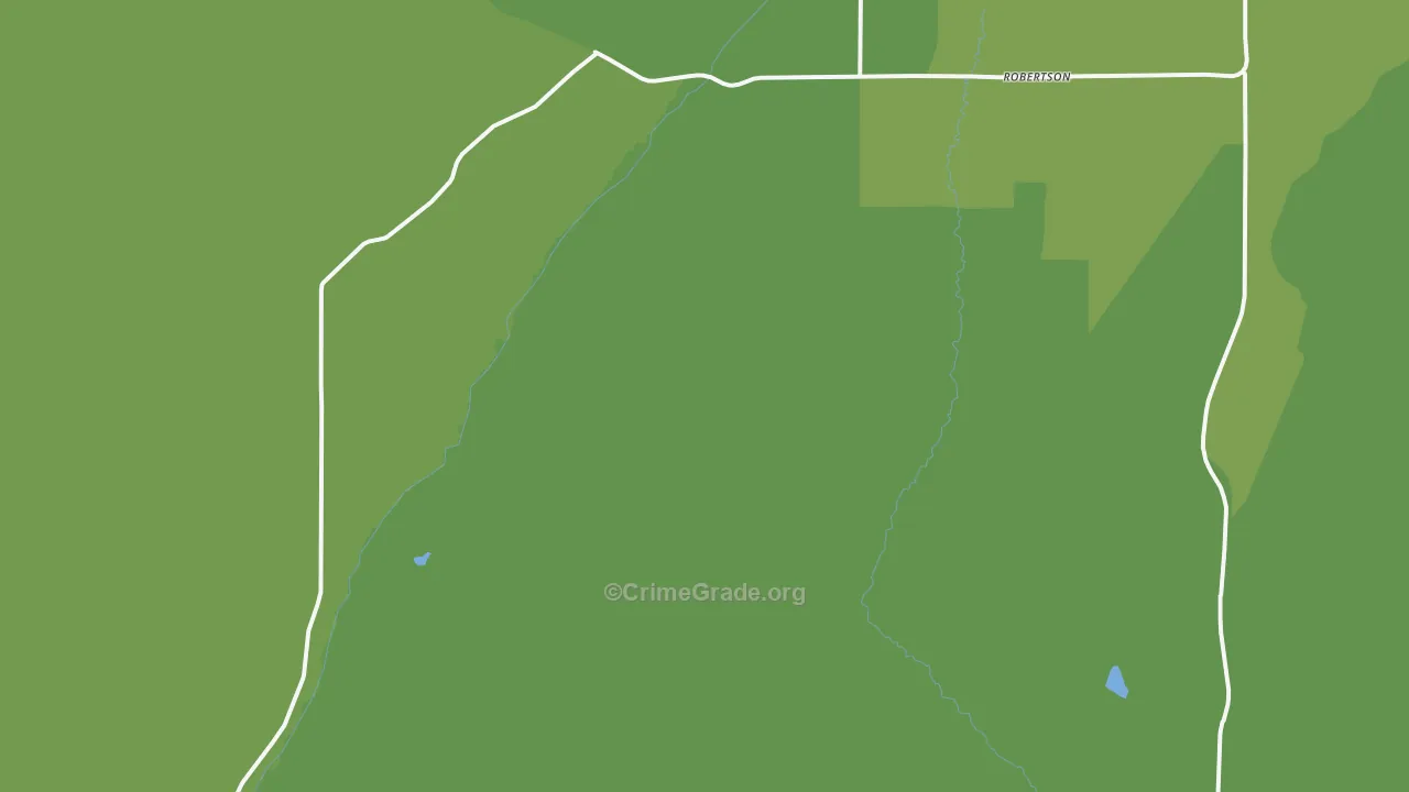 Robertson, WY Map of Vandalism Rates