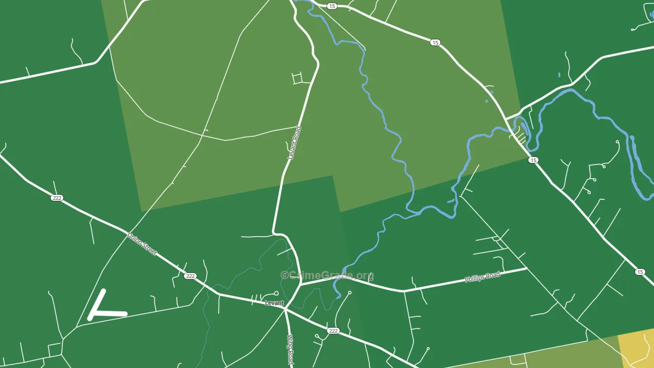 Robyville, ME Map of Vandalism Rates