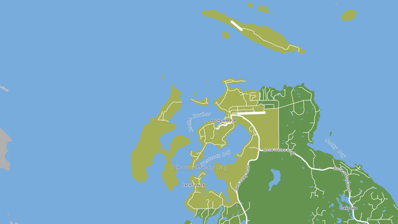 Roche Harbor, WA Map of Vandalism Rates