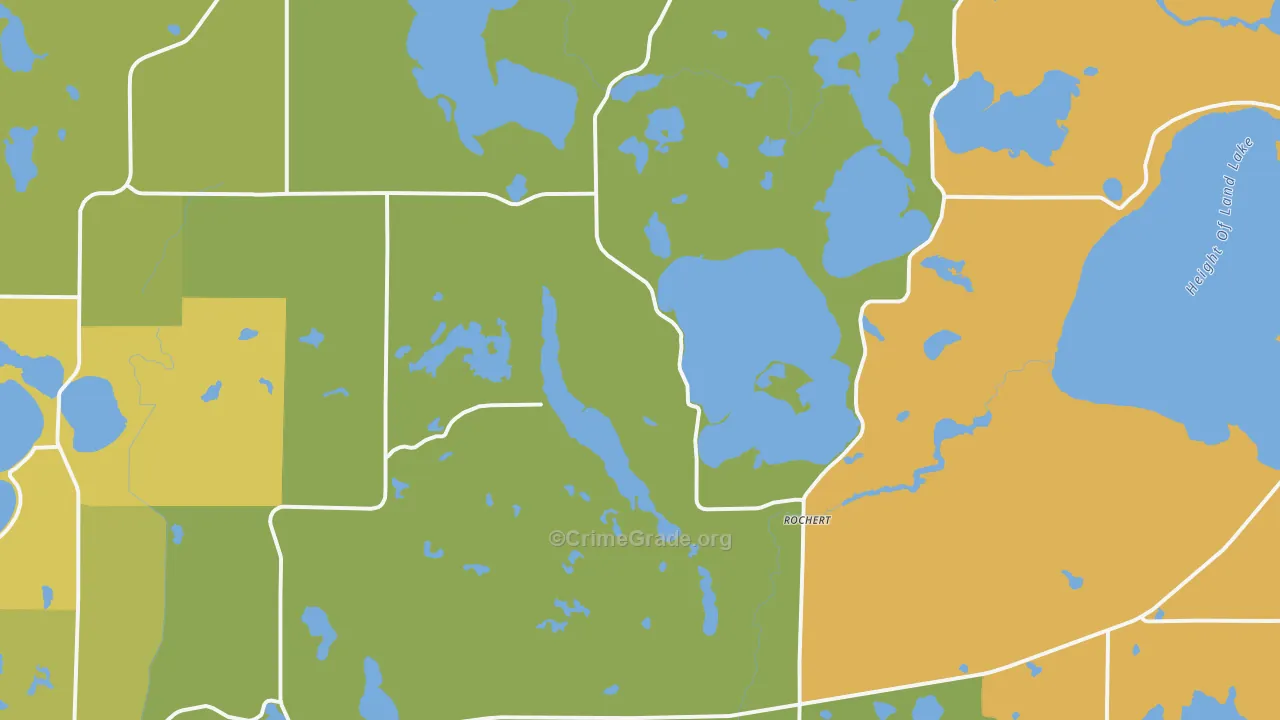 Rochert, MN Map of Vandalism Rates