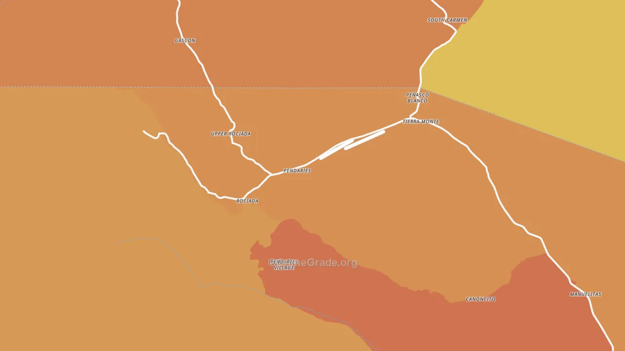 Rociada, NM Map of Vandalism Rates