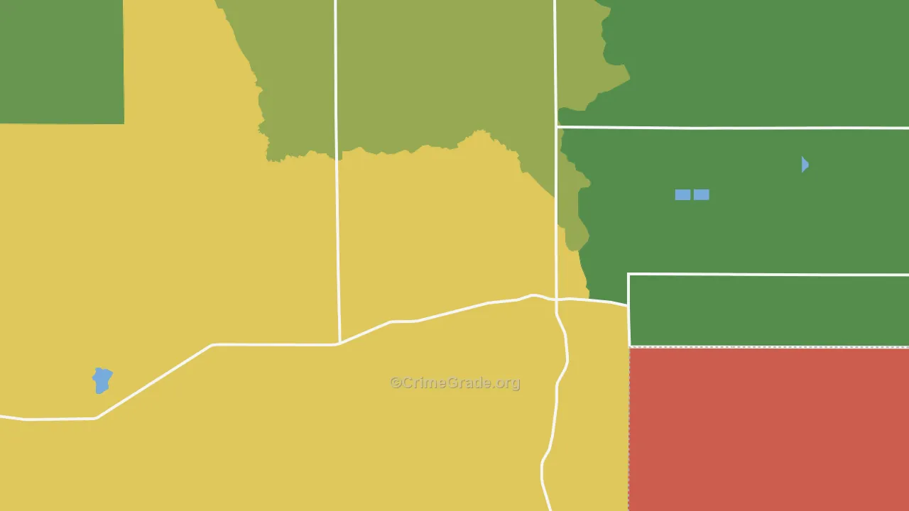 Rock Creek, ID Map of Vandalism Rates