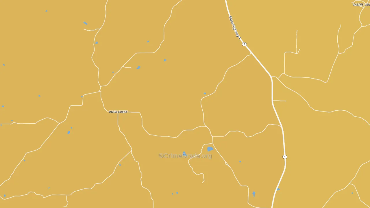 Rock Creek, IL Map of Vandalism Rates