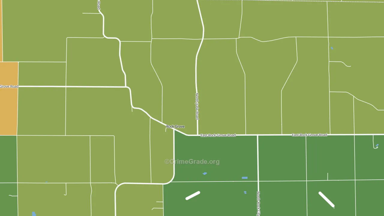 Rock Grove, IL Map of Vandalism Rates