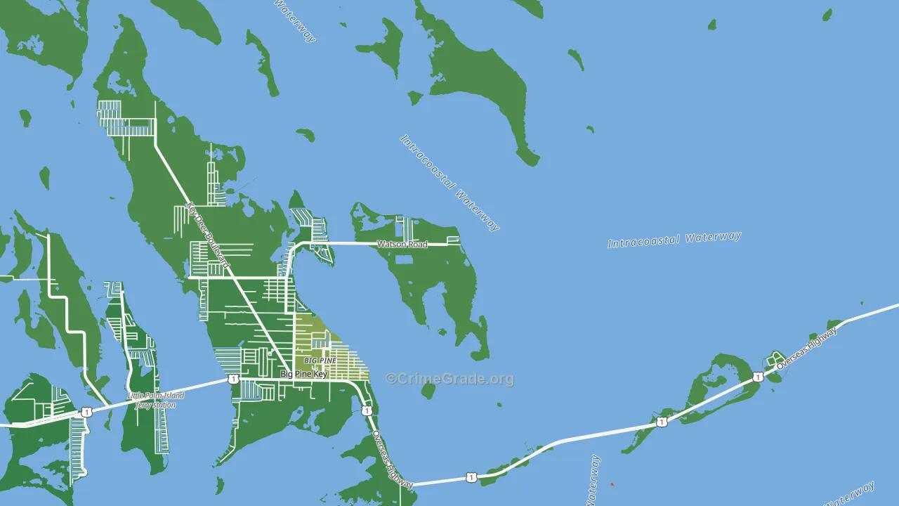 Rock Harbor, FL Map of Vandalism Rates