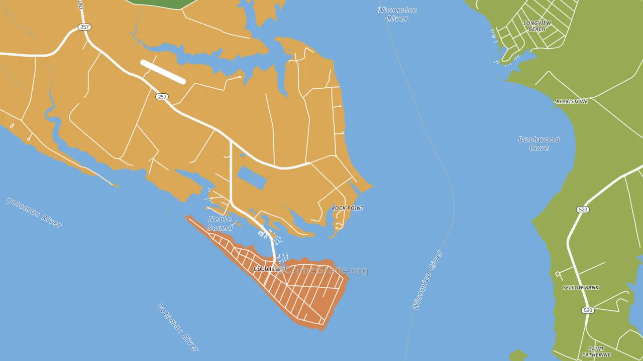 Rock Point, MD Map of Vandalism Rates