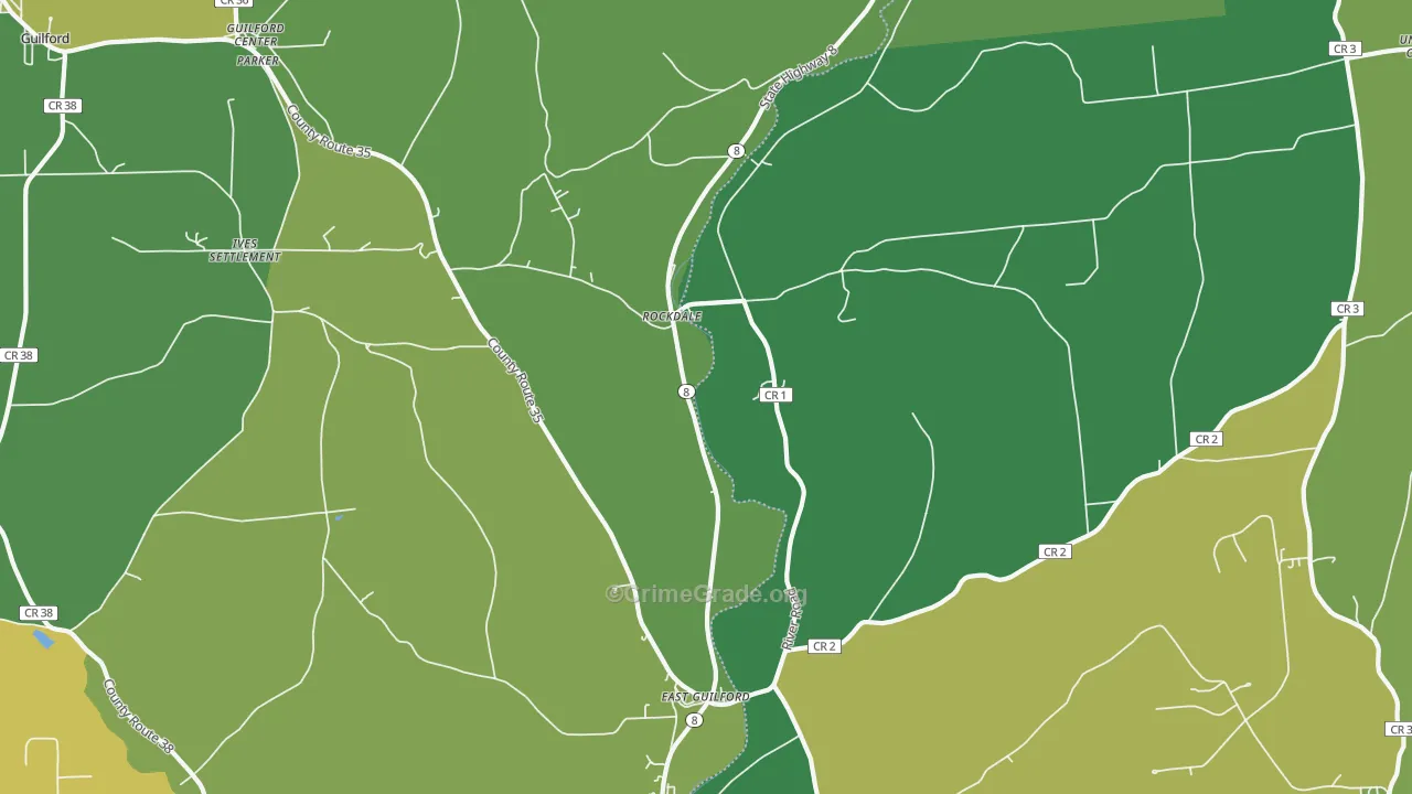 Rockdale, NY Map of Vandalism Rates