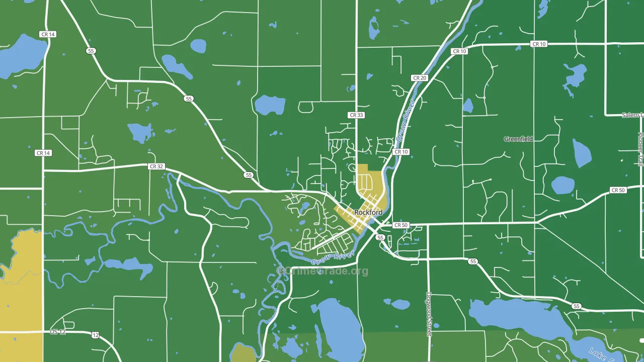 Rockford, MN Map of Vandalism Rates