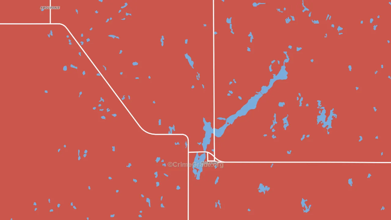 Rocklake, ND Map of Vandalism Rates