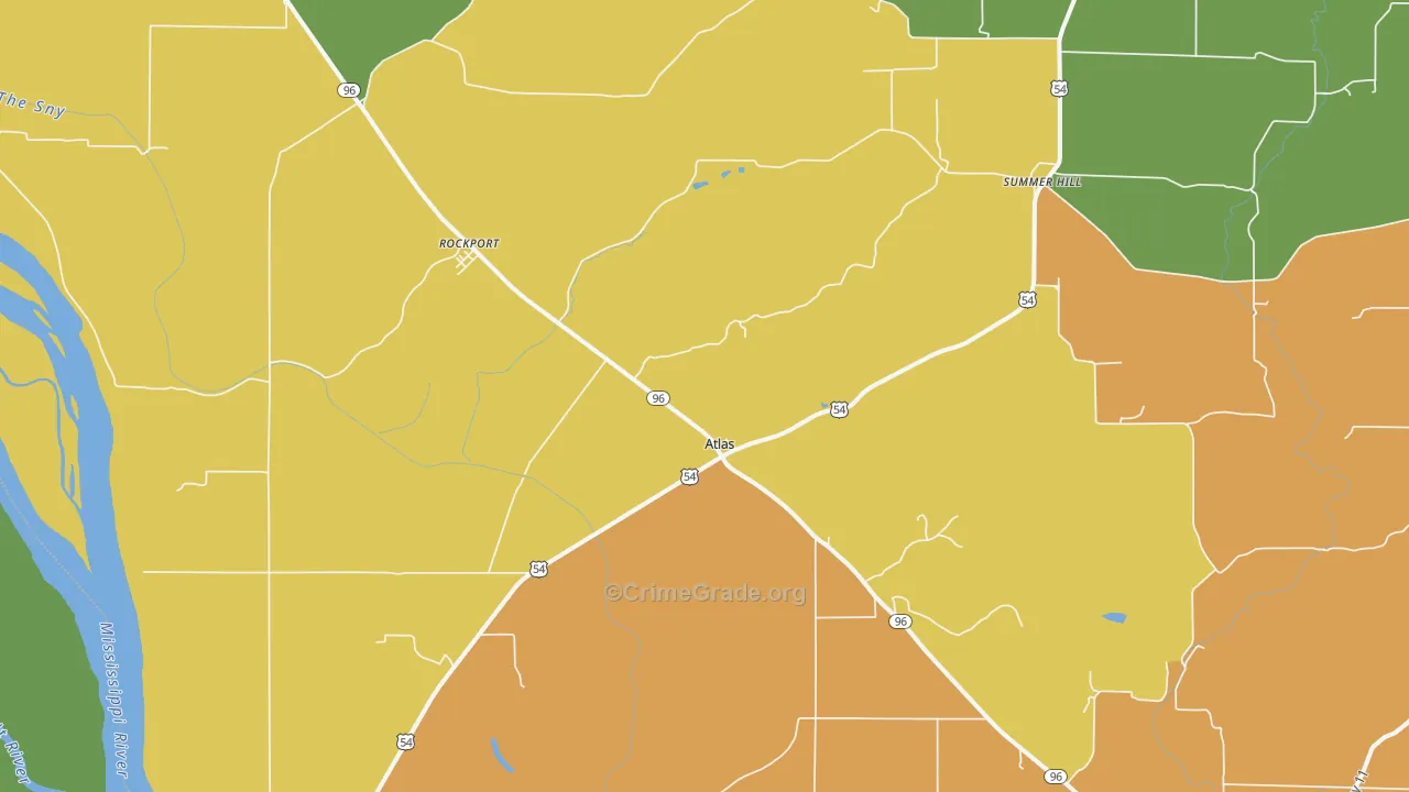 Rockport, IL Map of Vandalism Rates