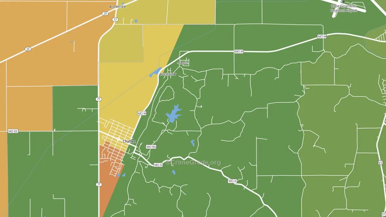 Rockview, MO Map of Vandalism Rates
