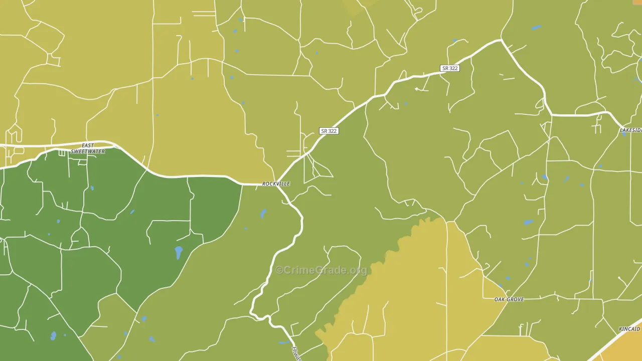 Rockville, TN Map of Vandalism Rates
