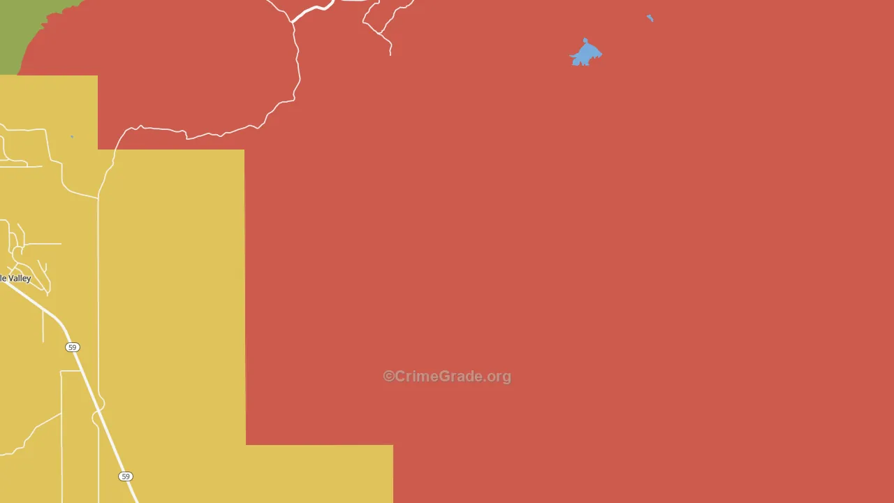 Rockville, UT Map of Vandalism Rates