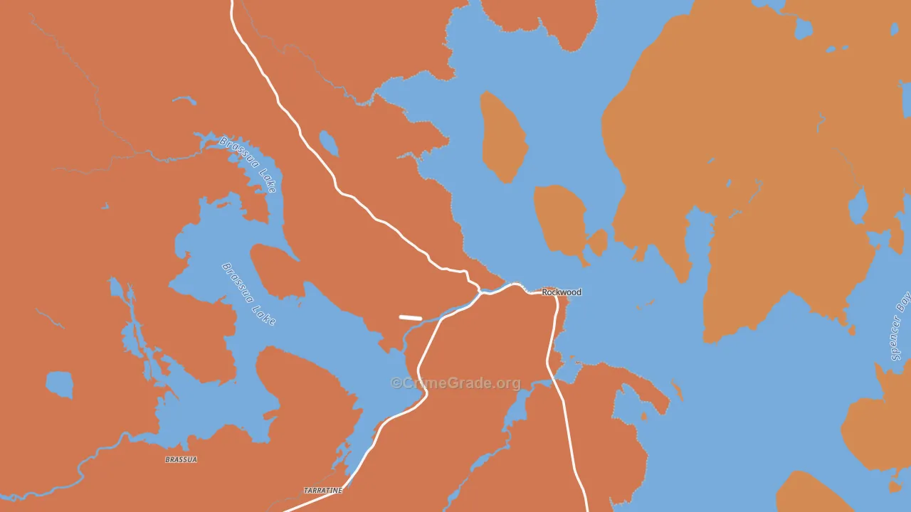 Rockwood, ME Map of Vandalism Rates