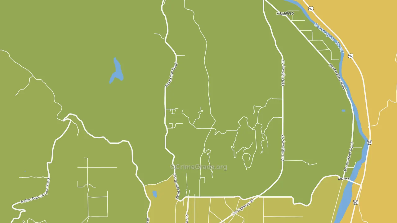 Rocky Butte, WA Map of Vandalism Rates
