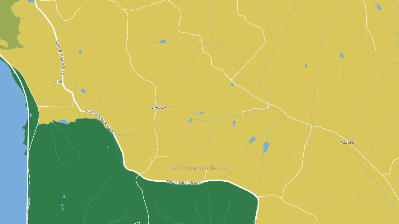 Rodden, IL Map of Vandalism Rates