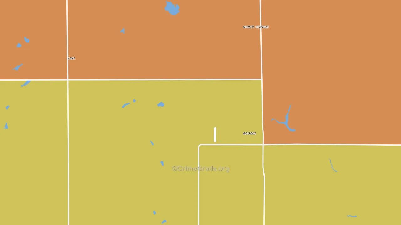 Rogers, ND Map of Vandalism Rates