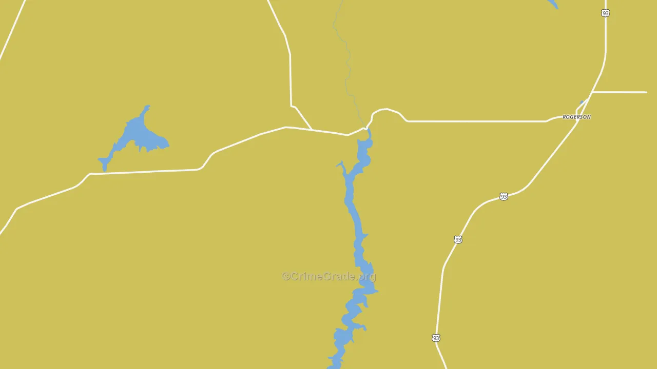 Rogerson, ID Map of Vandalism Rates