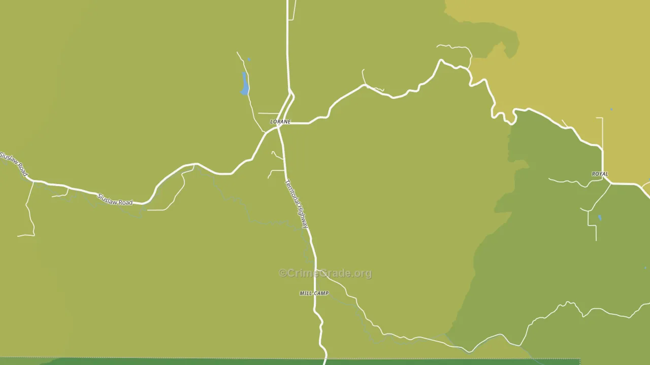 Rogue Elk, OR Map of Vandalism Rates