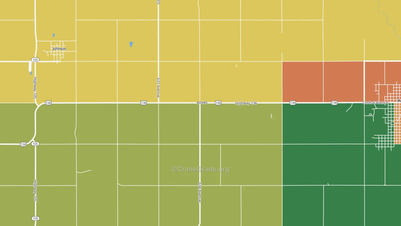 Rohrs, NE Map of Vandalism Rates