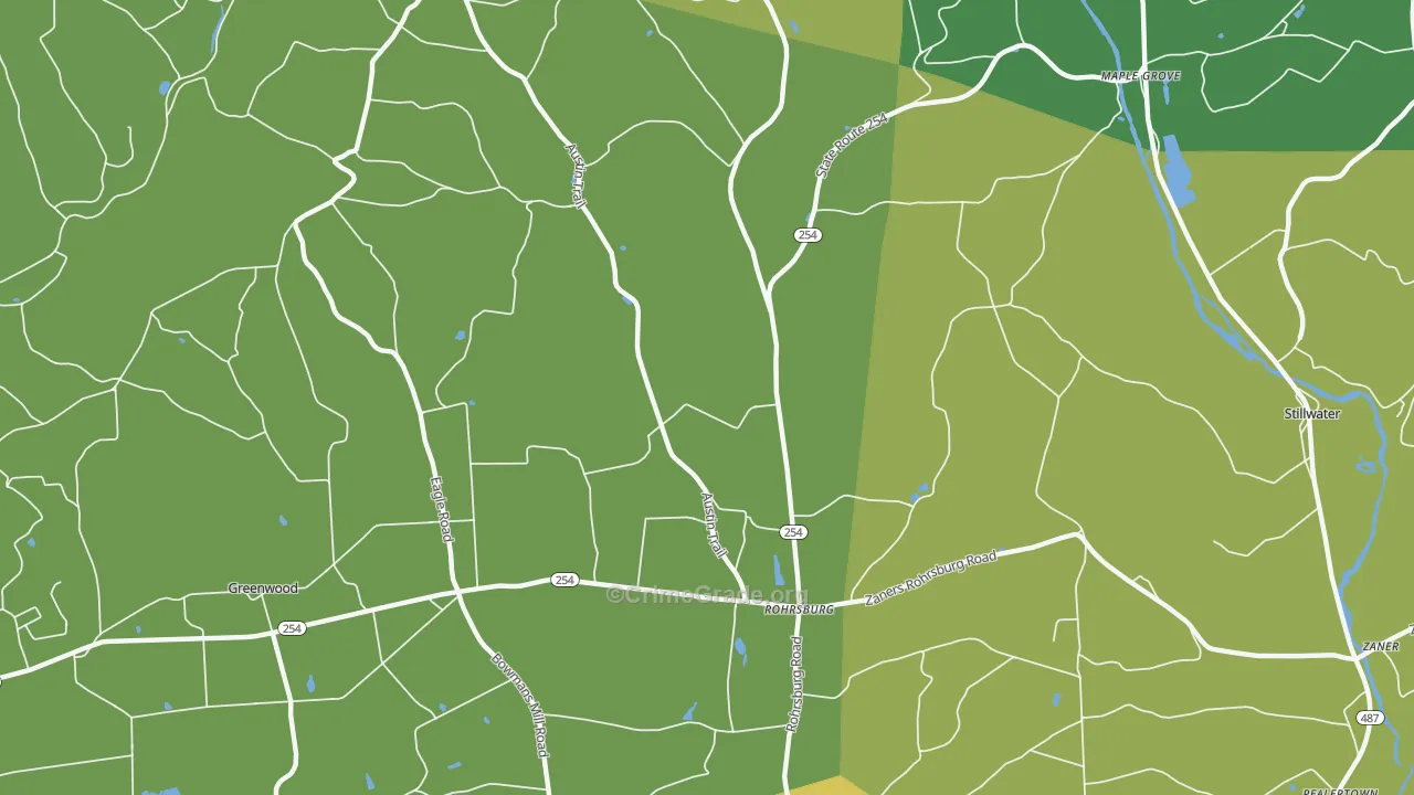 Rohrsburg, PA Map of Vandalism Rates