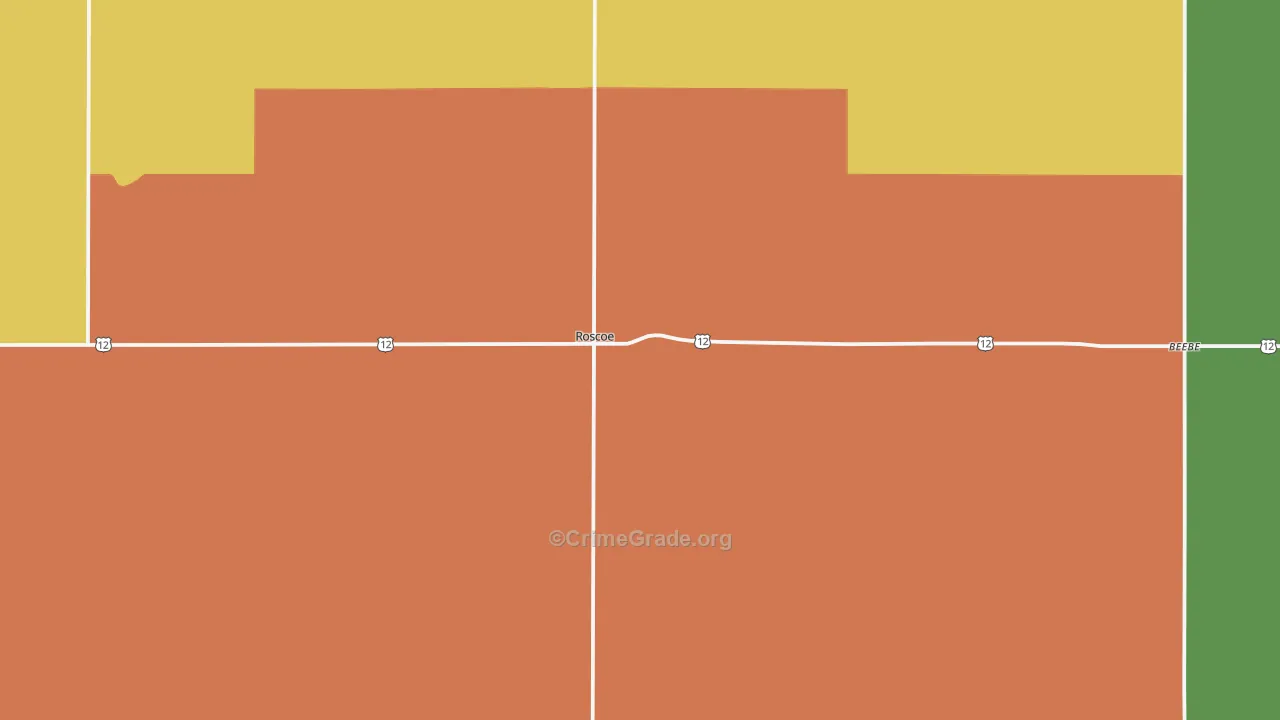Roscoe, SD Map of Vandalism Rates