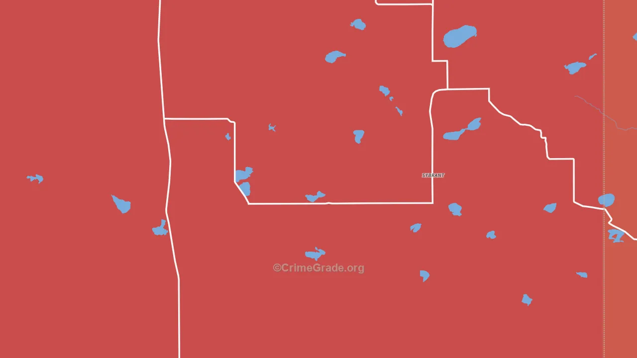 Rose, NE Map of Vandalism Rates