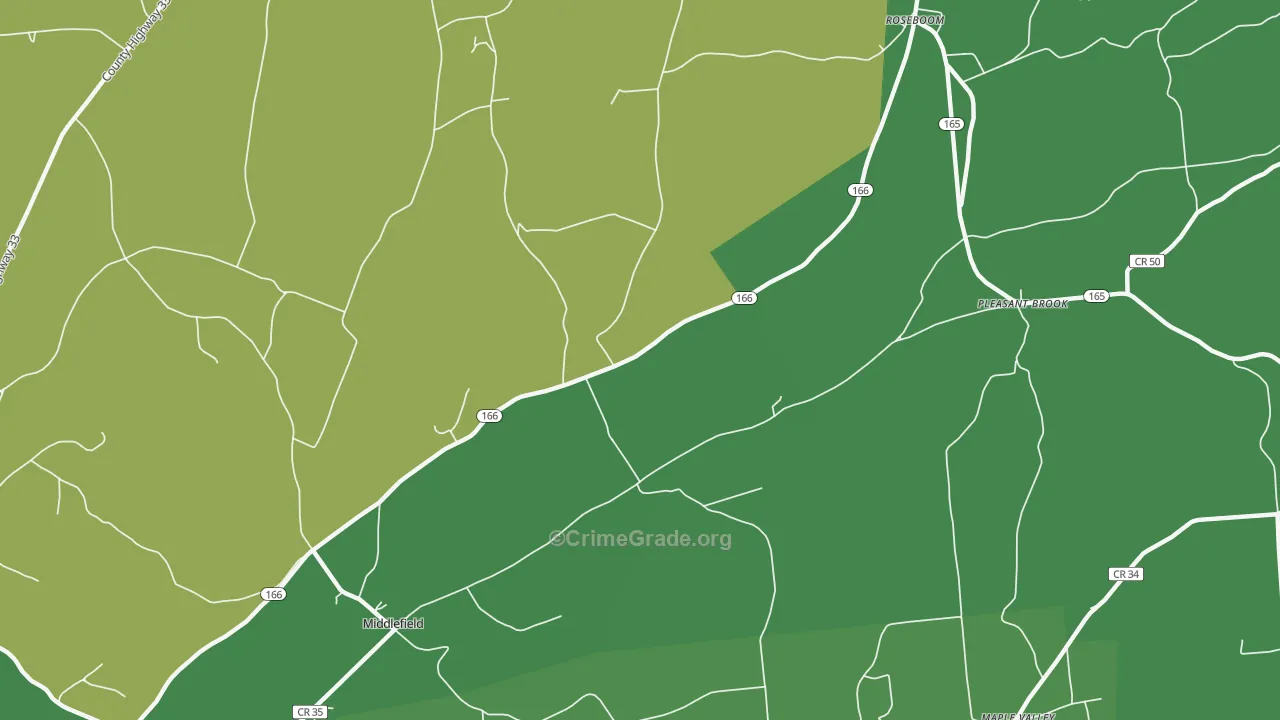 Roseboom, NY Map of Vandalism Rates