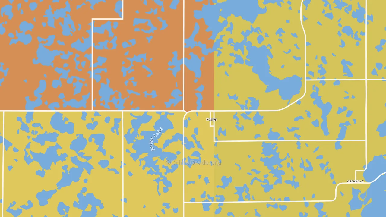Roslyn, SD Map of Vandalism Rates