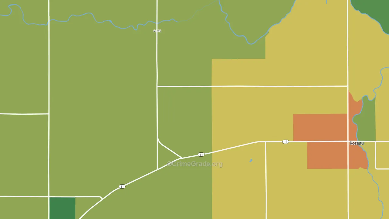 Ross, MN Map of Vandalism Rates