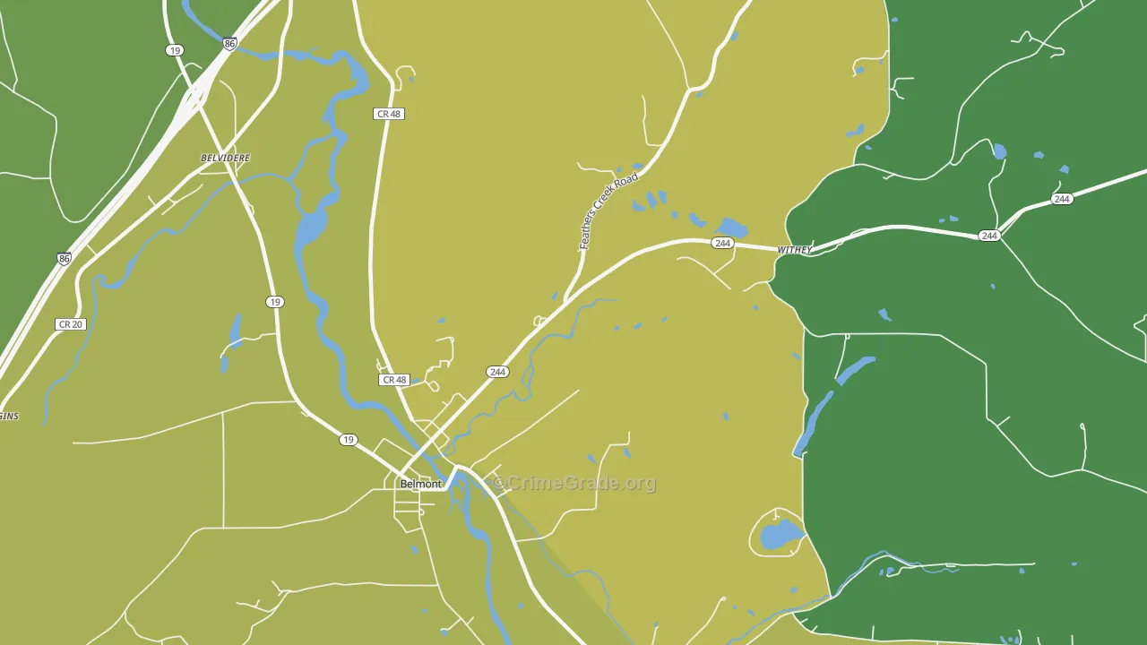 Rossburg, NY Map of Vandalism Rates
