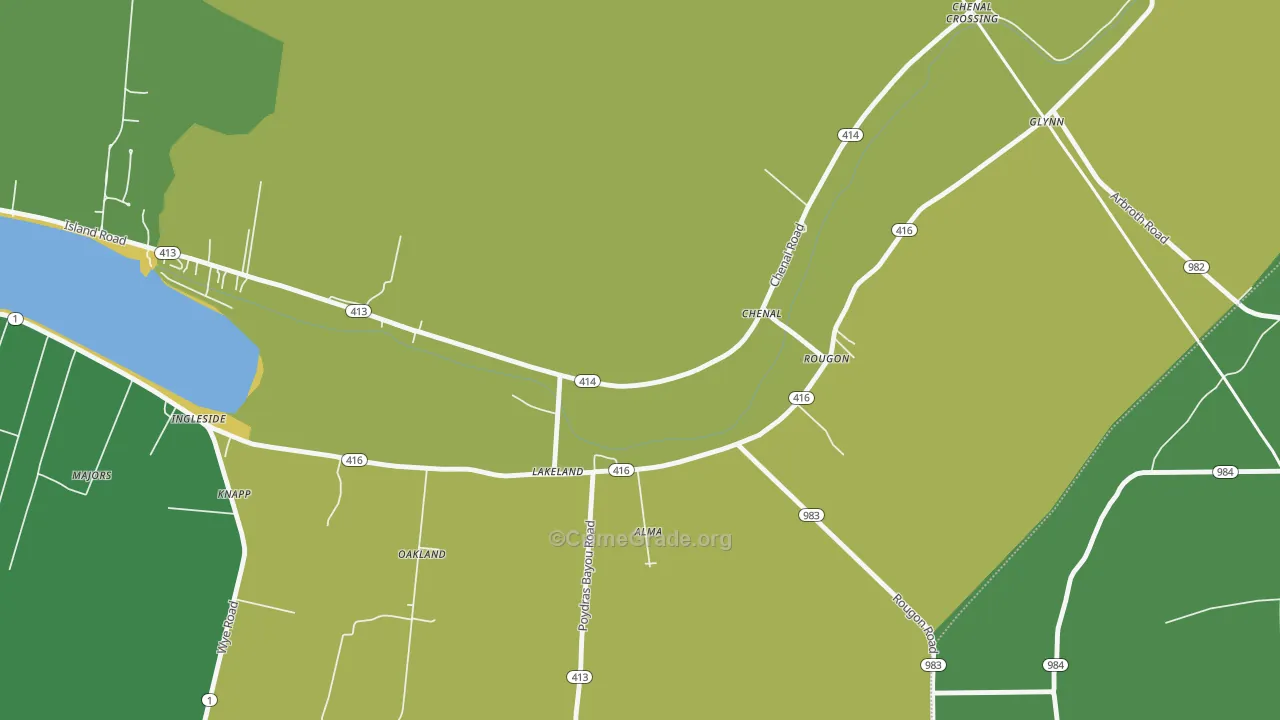 Rougon, LA Map of Vandalism Rates