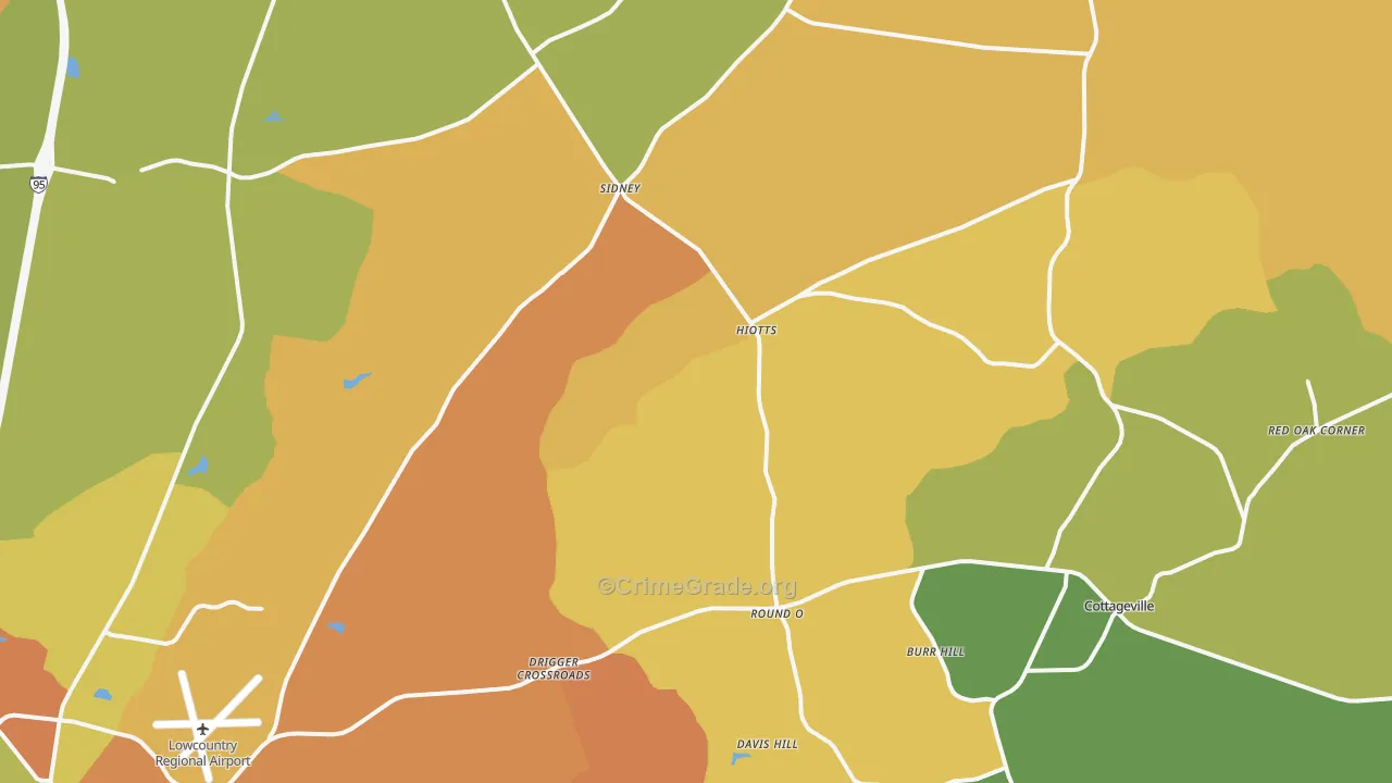 Round O, SC Map of Vandalism Rates