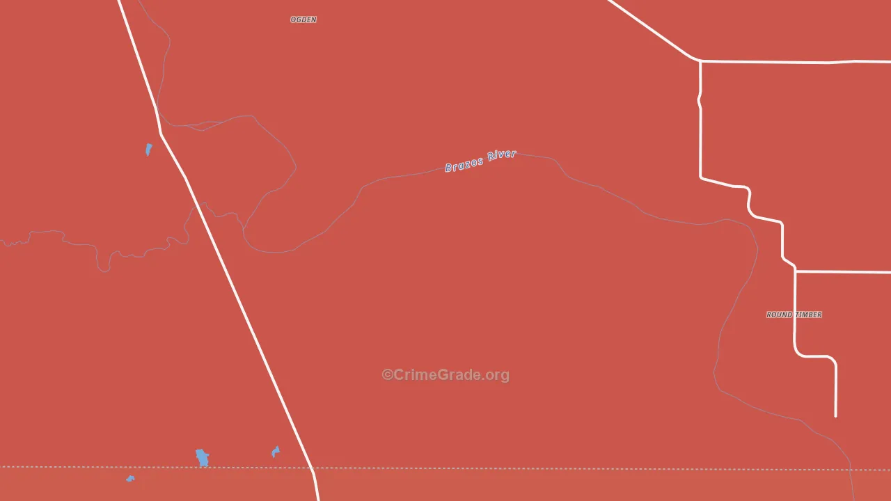 Round Timber, TX Map of Vandalism Rates