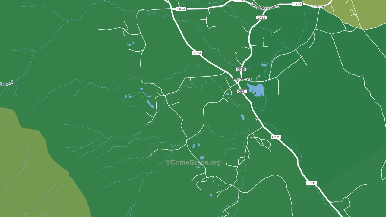 Round Top, NY Map of Vandalism Rates