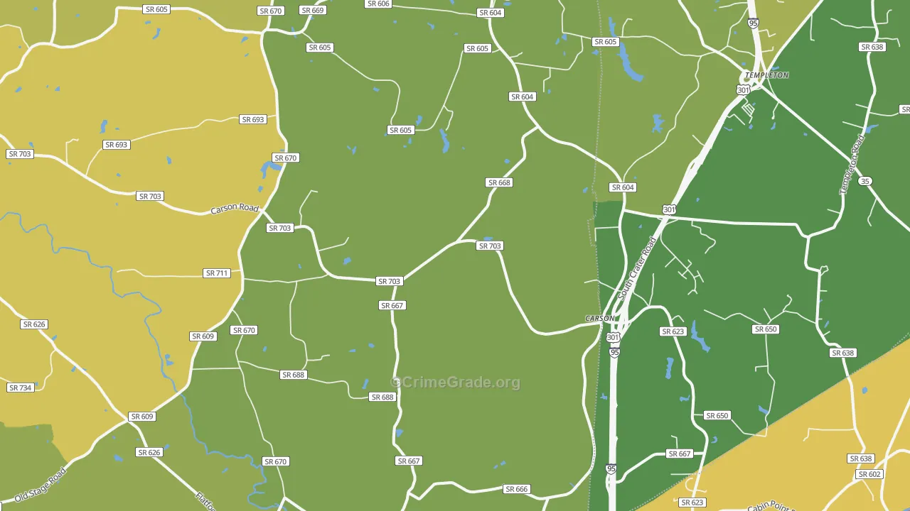 Rowanta, VA Map of Vandalism Rates