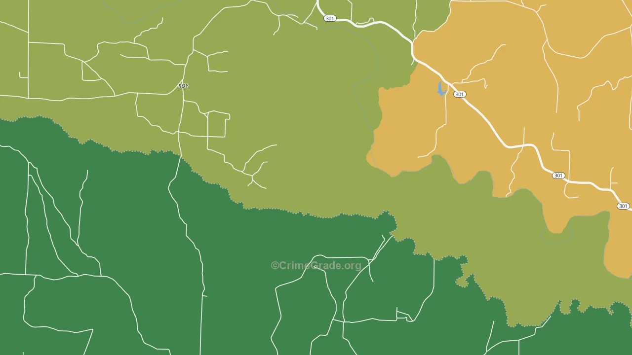 Roy, AR Map of Vandalism Rates