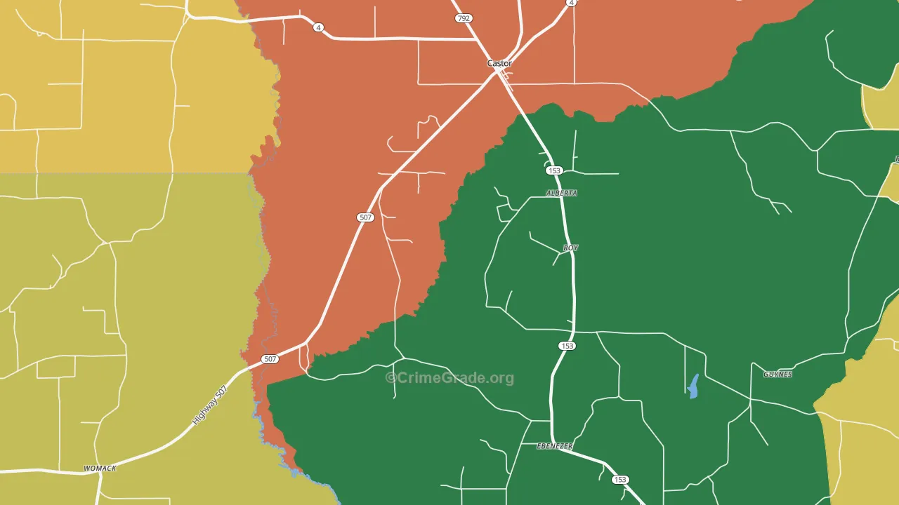 Roy, LA Map of Vandalism Rates