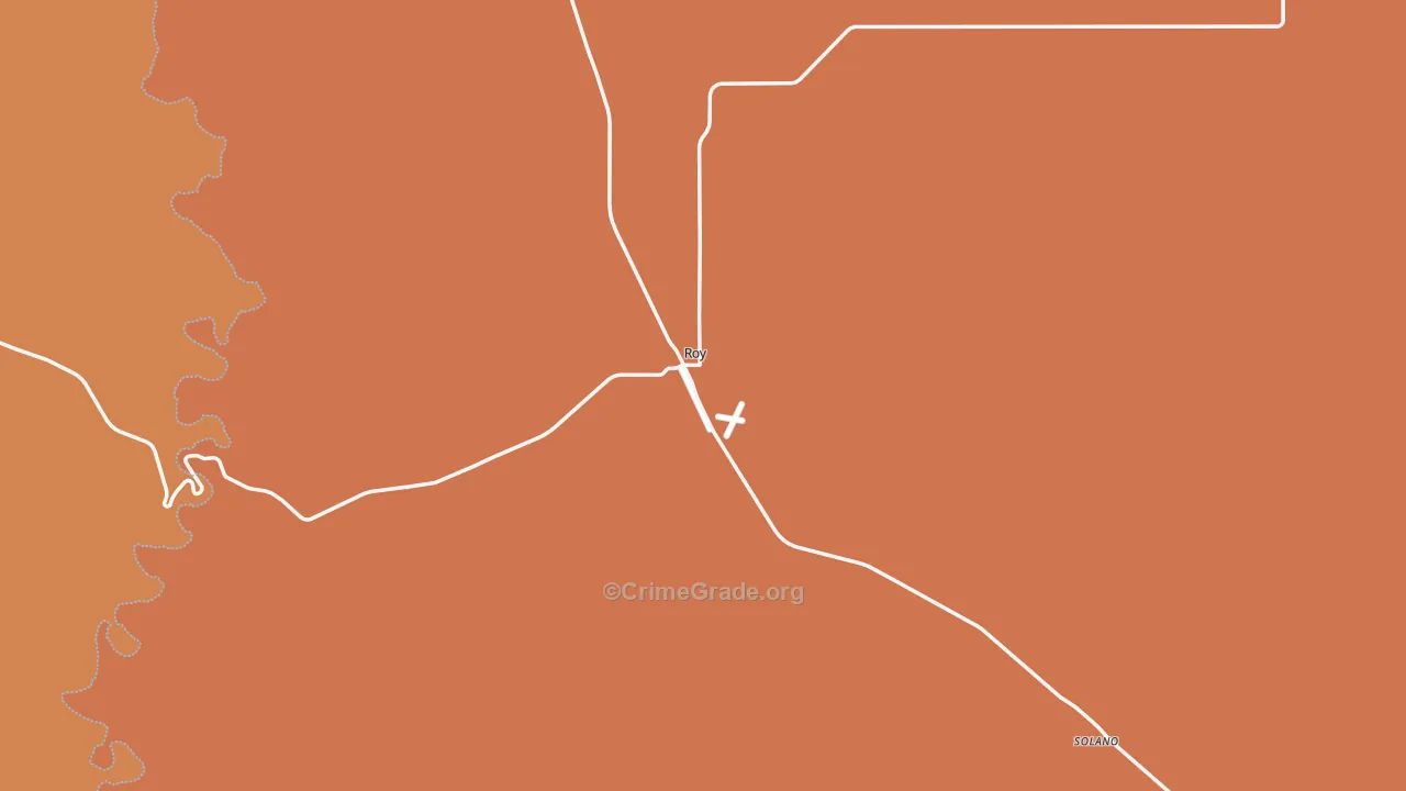 Roy, NM Map of Vandalism Rates