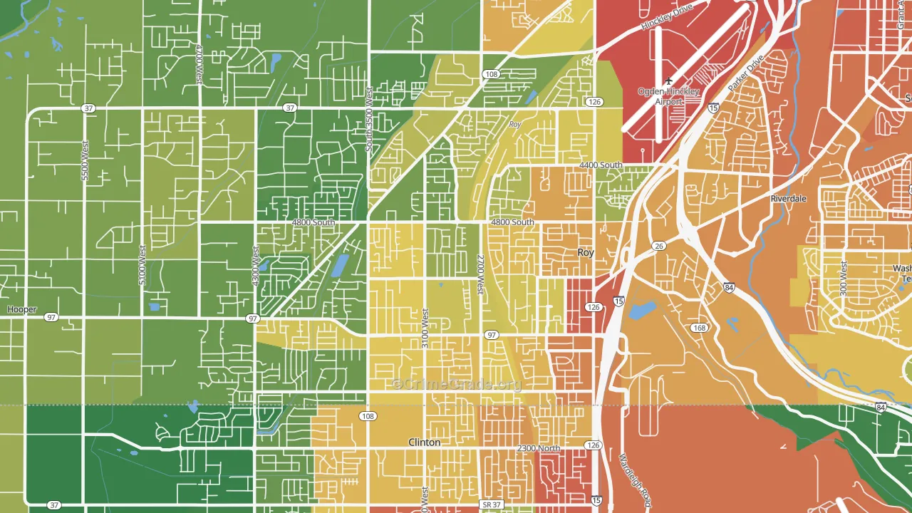 Roy, UT Map of Vandalism Rates