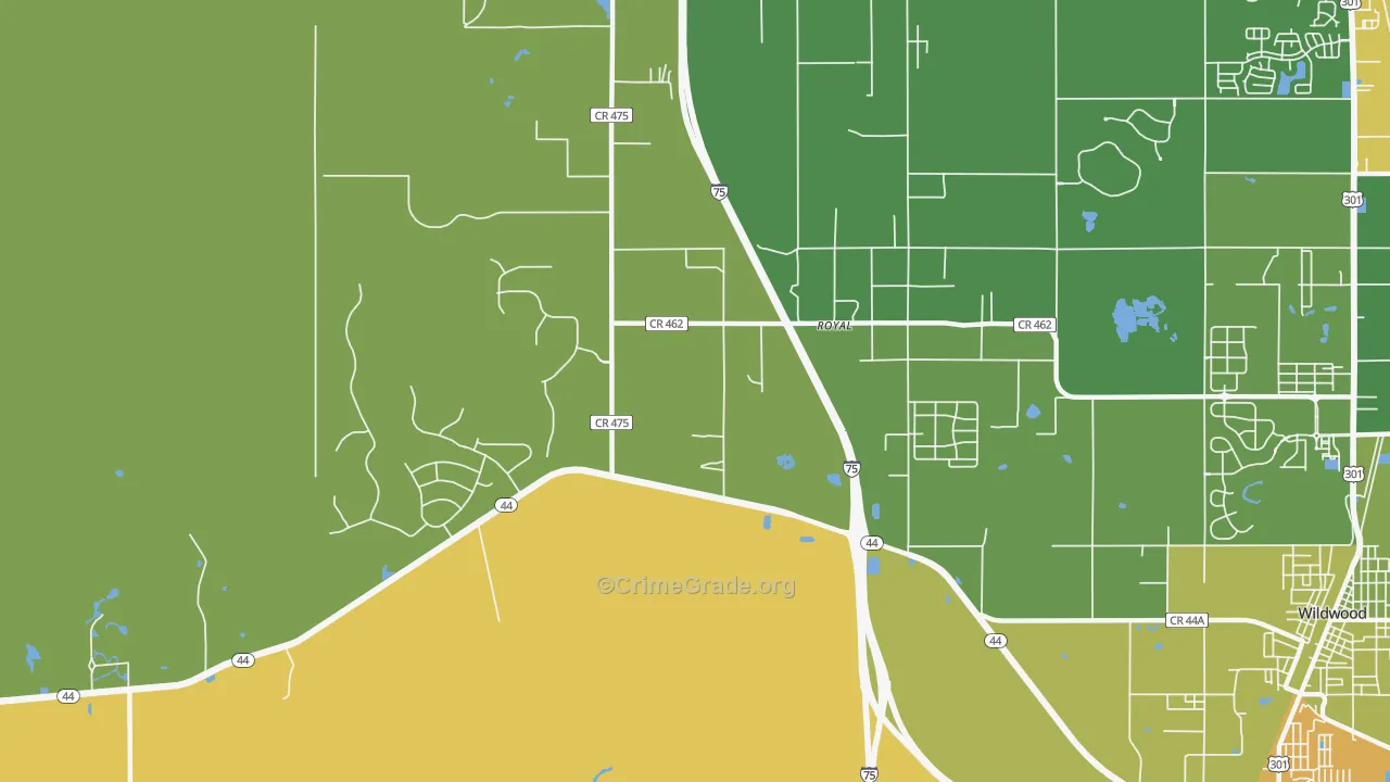 Royal, FL Map of Vandalism Rates