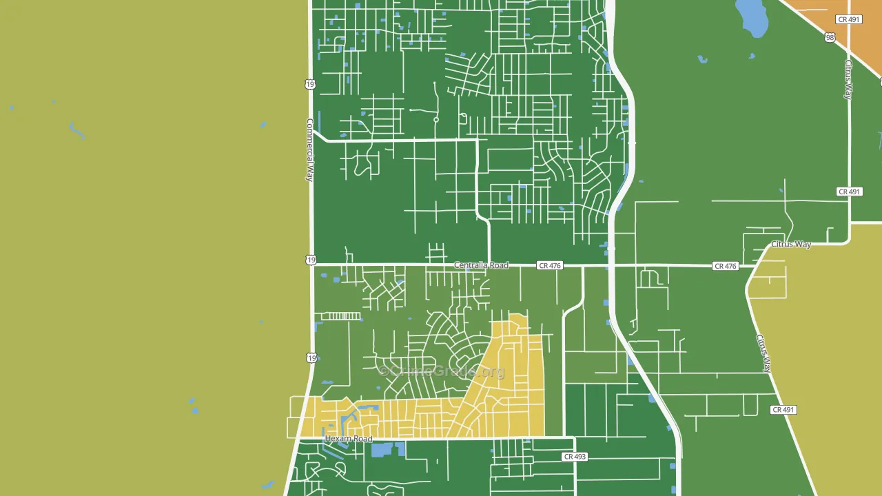 Royal Highlands, Brooksville, FL Map of Vandalism Rates