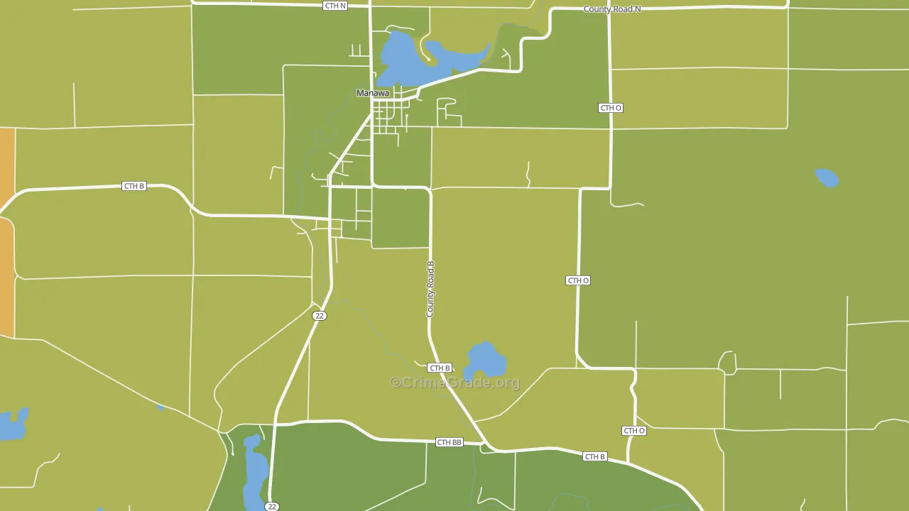 Royalton, WI Map of Vandalism Rates