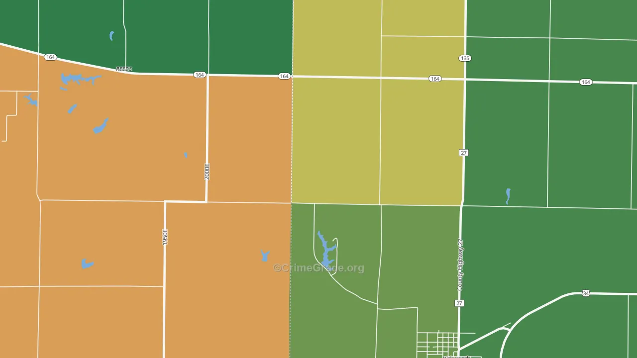 Rozetta, IL Map of Vandalism Rates