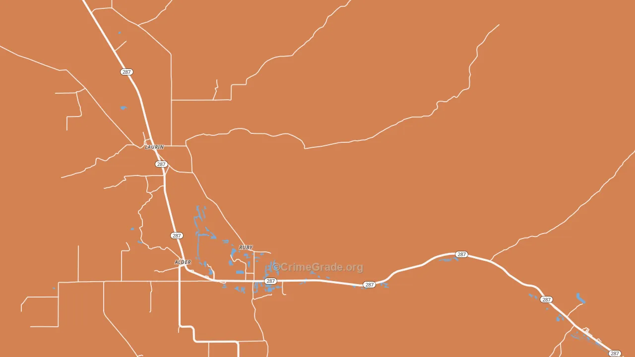 Ruby, MT Map of Vandalism Rates
