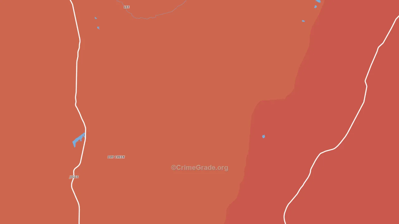 Ruby Valley, NV Map of Vandalism Rates