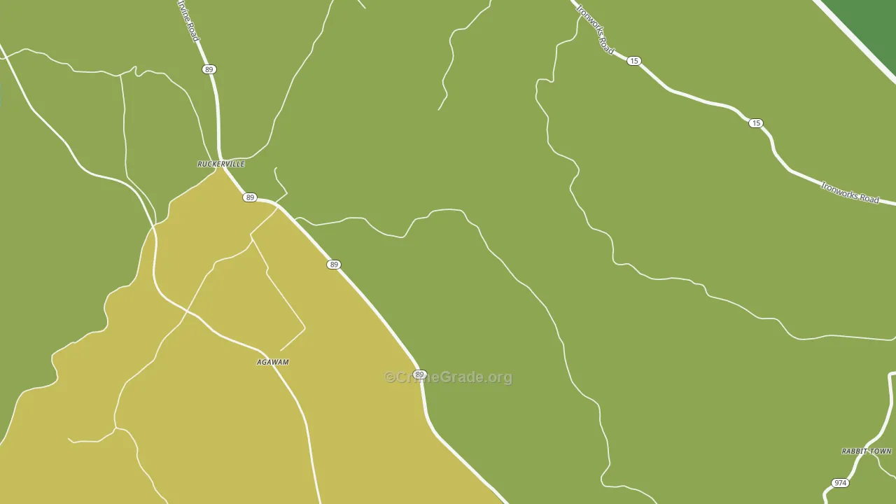 Ruckerville, KY Map of Vandalism Rates