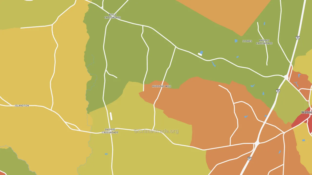 Ruffin, SC Map of Vandalism Rates