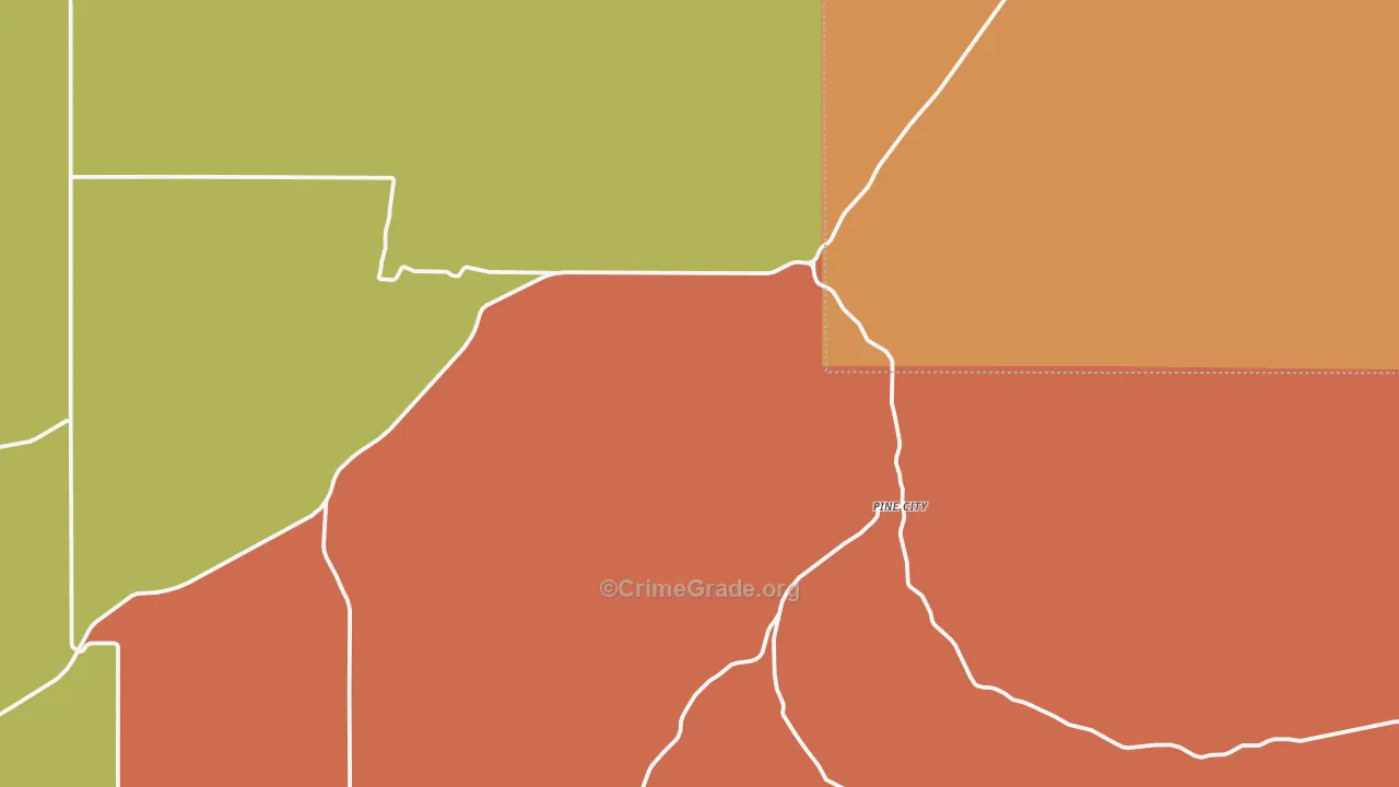 Ruggs, OR Map of Vandalism Rates
