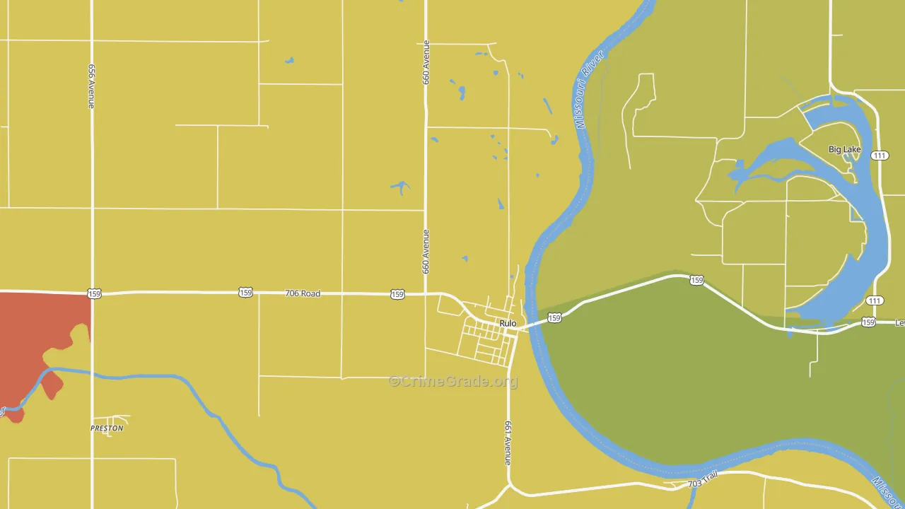 Rulo, NE Map of Vandalism Rates